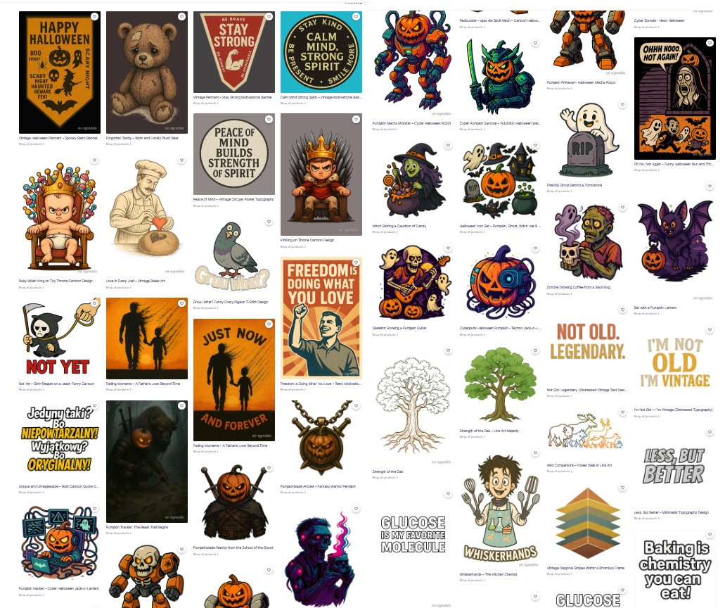 Podgląd kolekcji Redbubble